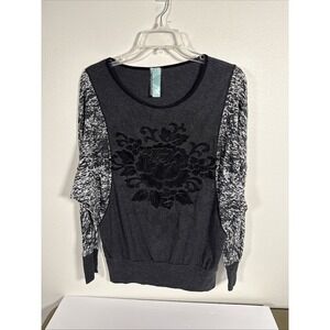 Lawman Pullover Top Med‎ Woman's Rose L/S D2